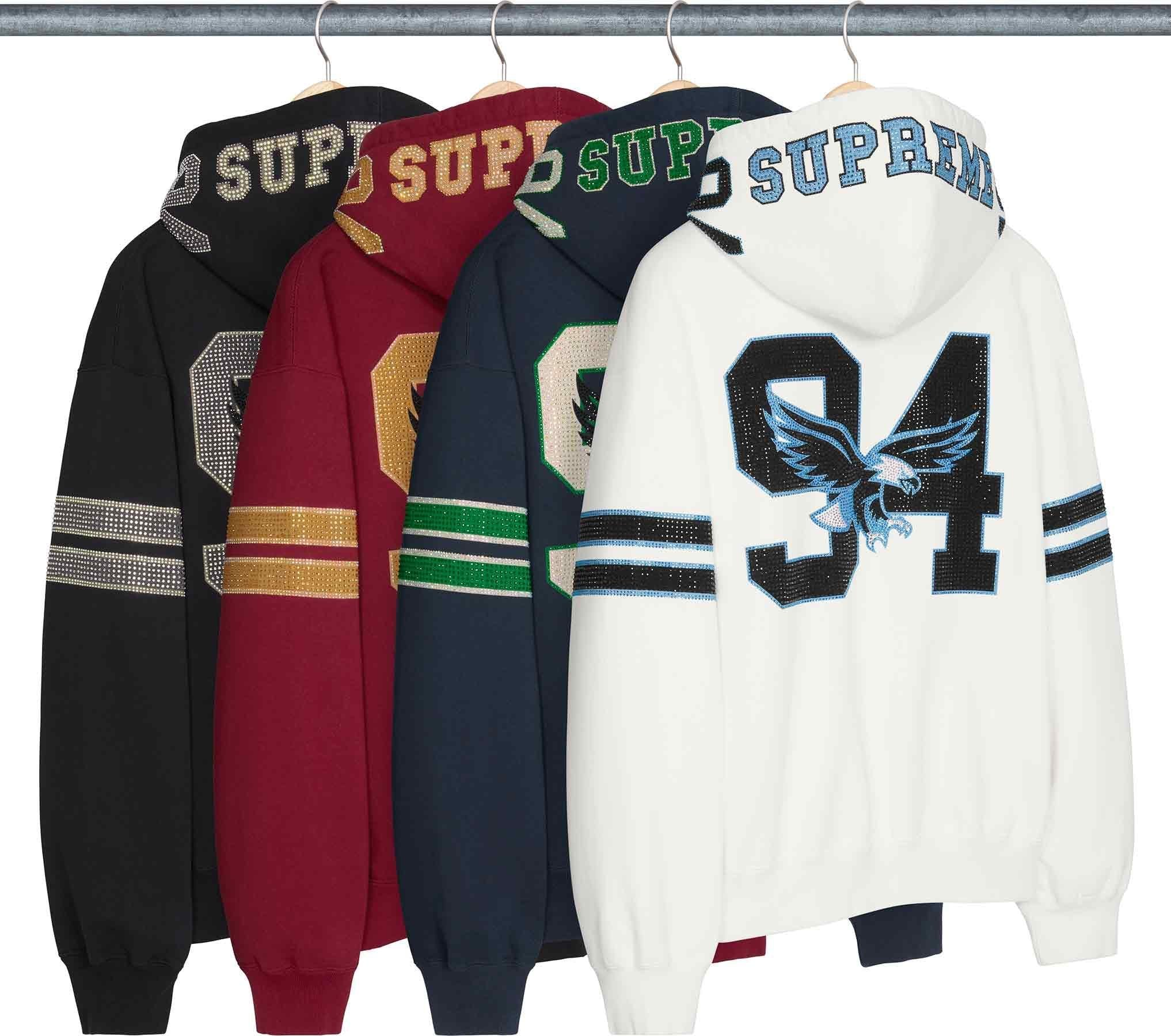 Rhinestone Eagle Hooded Sweatshirt